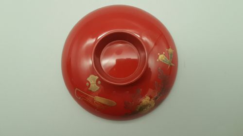 BEAUTIFUL JAPANESE MEIJI LACQUER SAKE TABLE FOUR LACQUER SAKE CUPS - ADDITIONAL PHOTO 12