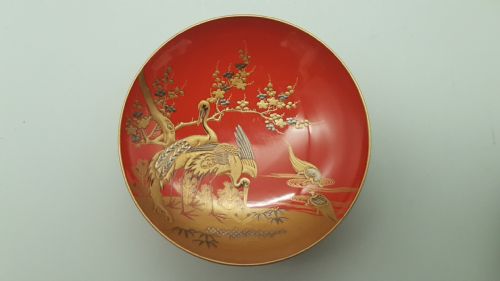 BEAUTIFUL JAPANESE MEIJI LACQUER SAKE TABLE FOUR LACQUER SAKE CUPS - ADDITIONAL PHOTO 16