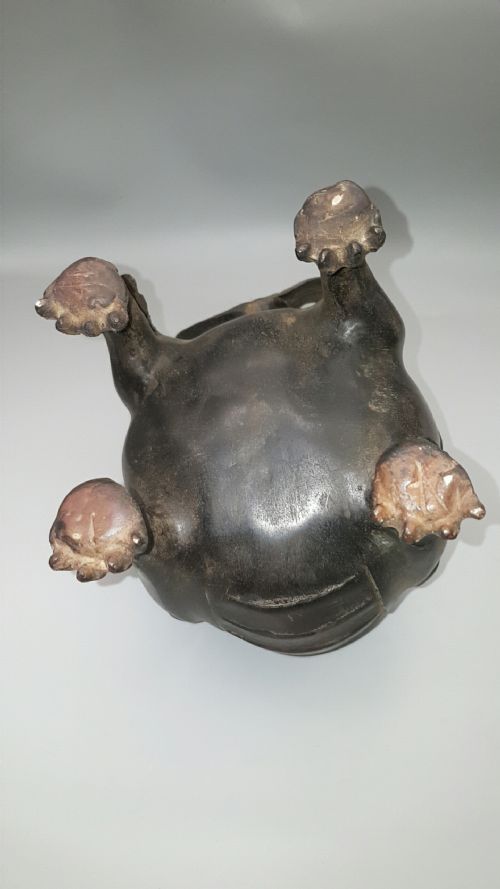 CHINESE QING 19THC BRONZE TEMPLE LION INCENSE BURNER - ADDITIONAL PHOTO 9