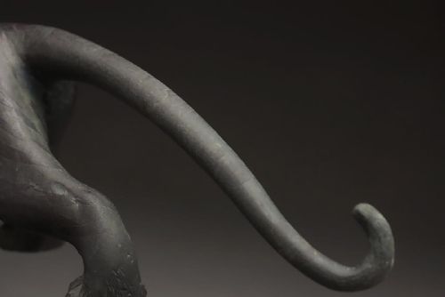 FINE JAPANESE MEIJI EARLT 20THC SMALL BRONZE TIGER TSUNEMITSU TSUKAHARA JOKO - ADDITIONAL PHOTO 4