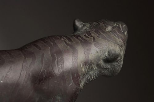 FINE JAPANESE MEIJI EARLT 20THC SMALL BRONZE TIGER TSUNEMITSU TSUKAHARA JOKO - ADDITIONAL PHOTO 7