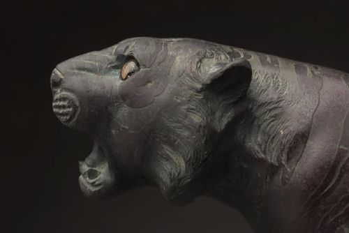 FINE JAPANESE MEIJI EARLT 20THC SMALL BRONZE TIGER TSUNEMITSU TSUKAHARA JOKO - ADDITIONAL PHOTO 9