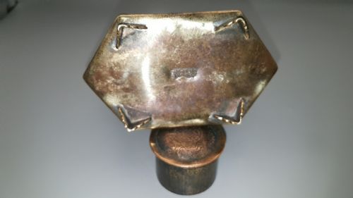 CHINESE ANTIQUE EARLY 20THC HEXAGONAL ENGRAVED BRASS TEA CADDY - ADDITIONAL PHOTO 6