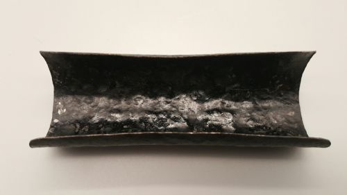 BEAUTIFUL JAPANESE MEIJITAISHO EARLY 20THC IRON SILVER TEA SCOOP - ADDITIONAL PHOTO 3