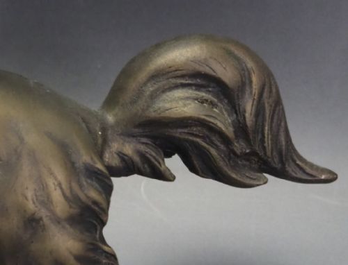 SUPERB JAPANESE MEIJI EARLY 20THC BRONZE OF A CHIN DOG MORIMITSU - ADDITIONAL PHOTO 8