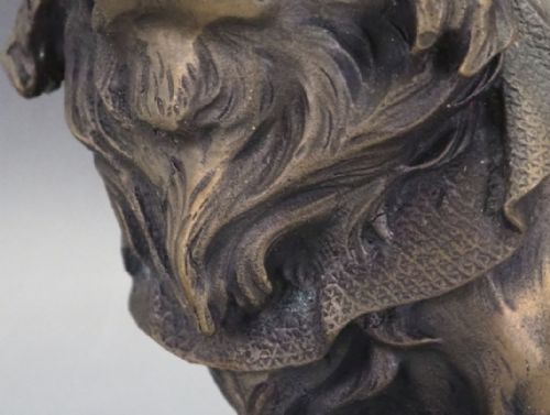 SUPERB JAPANESE MEIJI EARLY 20THC BRONZE OF A CHIN DOG MORIMITSU - ADDITIONAL PHOTO 11