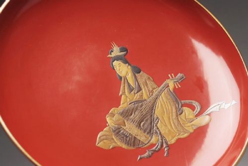 RARE JAPANESE MEIJI EARLY 20THC SET OF 7 VERMILLION LACQUER SAKE CUPSBOWLS SEVEN LUCKY GODS - ADDITIONAL PHOTO 6