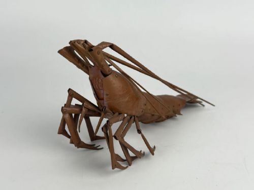 fig 1. Superb Japanese Meiji (early 20thC) Copper Articulated (Jizai) Lobster, Souyuki Myochin