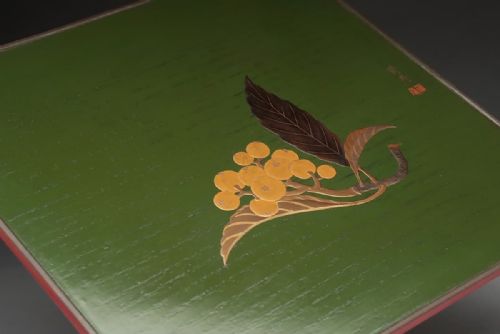 BEAUTIFUL JAPANESE TAISHO 1920S SET OF 10 LACQUER TRAYS KASHIBON TOKUHIKO - ADDITIONAL PHOTO 1