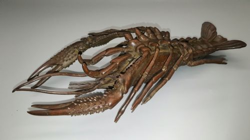 SUPERB JAPANESE MEIJI EARLY 20THC BRONZE JIZAI ARTICULATED LOBSTER - ADDITIONAL PHOTO 1
