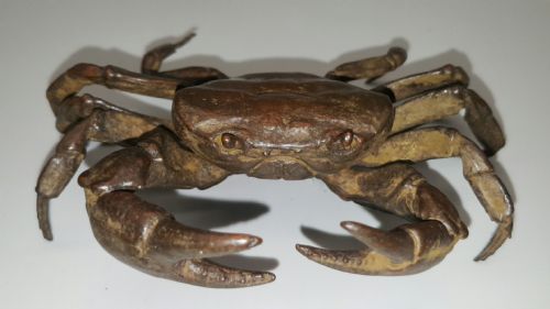 JAPANESE MEIJI EARLY 20THC SMALL BRONZE JIZAI ARTICULATED SPINY SPIDER CRAB - ADDITIONAL PHOTO 4