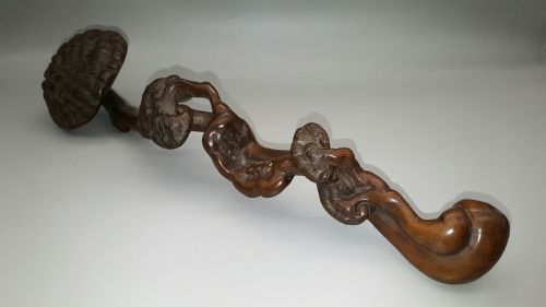CHINESE ANTIQUE MID19THC BUDDHIST RUYI SCEPTRE - ADDITIONAL PHOTO 2