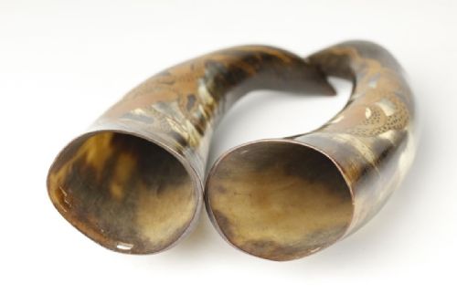 RARE JAPANESE MEIJI EARLY 20THC PAIR OF LACQUERED OX HORN FLOWER VASES - ADDITIONAL PHOTO 4