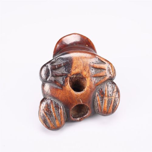 SUPERB JAPANESE EDO MID 19THC BOXWOOD TOAD NETSUKE - ADDITIONAL PHOTO 5