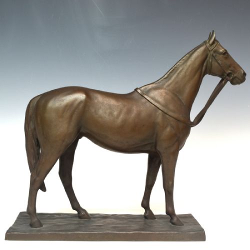 magnificent japanese taisho 1920s bronze horse sculpture kunio it - CATEGORY: ANTIQUE SCULPTURES - DATED 1920