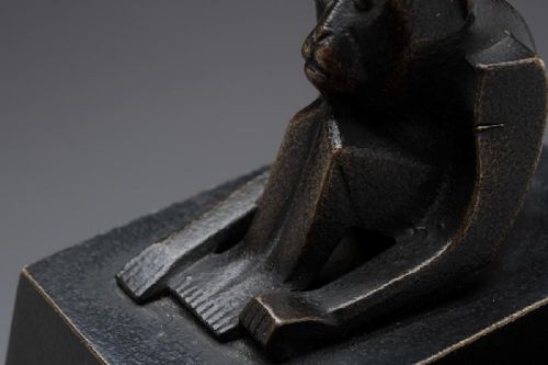 RARE JAPANESE ANTIQUE MEIJITAISHO BRONZE MONKEY PAPERWEIGHT IZUMI SEIJO - ADDITIONAL PHOTO 8