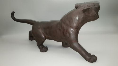 SUPERB JAPANESE MEIJI LATE 19THC BRONZE TIGER BY OMORI MITSUMOTO OMORI KOGEN - ADDITIONAL PHOTO 1