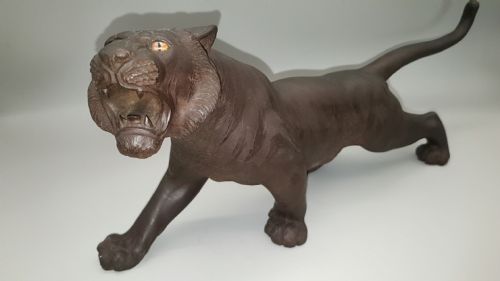 SUPERB JAPANESE MEIJI LATE 19THC BRONZE TIGER BY OMORI MITSUMOTO OMORI KOGEN - ADDITIONAL PHOTO 3