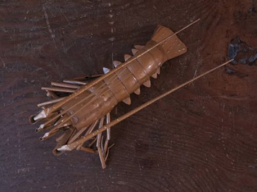 SUPERB JAPANESE MEIJI EARLY 20THC COPPER JIZAI ARTICULATED SPINY LOBSTER MYOCHIN - ADDITIONAL PHOTO 3