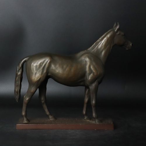 MAGNIFICENT JAPANESE TAISHO 1920S BRONZE HORSE SCULPTURE KUNIO IT - ADDITIONAL PHOTO 1