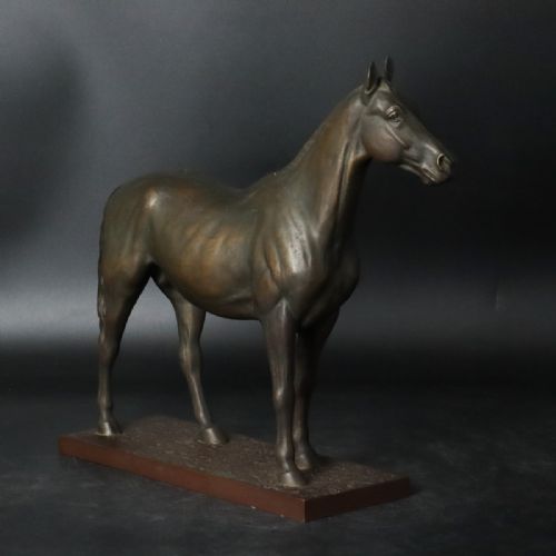 MAGNIFICENT JAPANESE TAISHO 1920S BRONZE HORSE SCULPTURE KUNIO IT - ADDITIONAL PHOTO 2