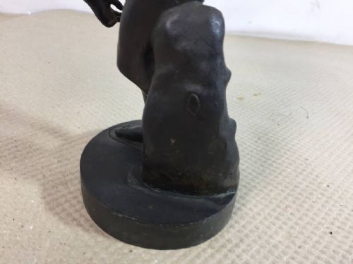 ITALIAN ANTIQUE LATE 19THEARLY 20THC BRONZE DISCUS THROWER - ADDITIONAL PHOTO 7