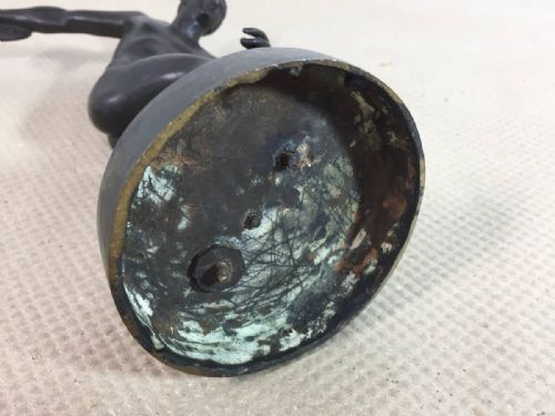 ITALIAN ANTIQUE LATE 19THEARLY 20THC BRONZE DISCUS THROWER - ADDITIONAL PHOTO 8