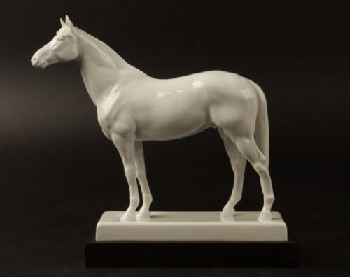 RARE MEISSEN VINTAGE 1938 PORCELAIN HORSE FIGURINE HORSE ALCHEMIST ERICH OEHME - ADDITIONAL PHOTO 1