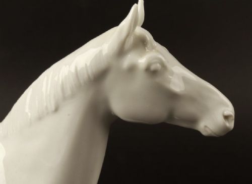 RARE MEISSEN VINTAGE 1938 PORCELAIN HORSE FIGURINE HORSE ALCHEMIST ERICH OEHME - ADDITIONAL PHOTO 5