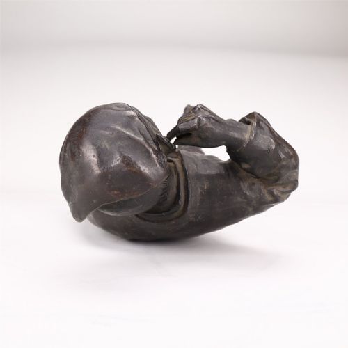 SUPERB CHINESE ANTIQUE EARLY 20THC BRONZE OF A SCHOLAR - ADDITIONAL PHOTO 5