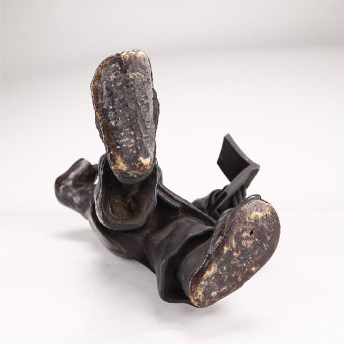 SUPERB CHINESE ANTIQUE EARLY 20THC BRONZE OF A SCHOLAR - ADDITIONAL PHOTO 9
