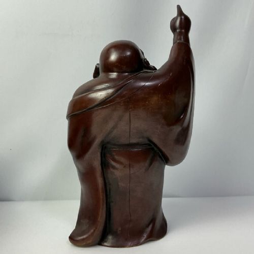 EXCELLENT JAPANESE MEIJI EARLY 20THC HEAVY BRONZE OF HOTEI - ADDITIONAL PHOTO 2