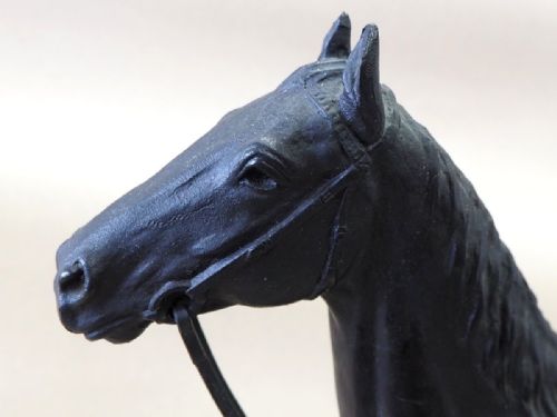 MAGNIFICENT JAPANESE TAISHO 1920S BRONZE HORSE SCULPTURE KUNIO IT - ADDITIONAL PHOTO 2