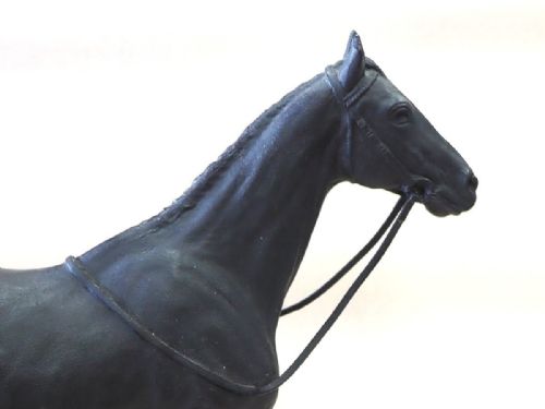MAGNIFICENT JAPANESE TAISHO 1920S BRONZE HORSE SCULPTURE KUNIO IT - ADDITIONAL PHOTO 4