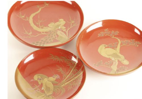 JAPANESE MEIJI EARLY 20THC SET OF 7 LACQUER SAKE CUPS - ADDITIONAL PHOTO 5