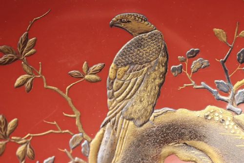 STUNNING JAPANESE MEIJI EARLY 20THC SET OF 3 HATSUYUME LACQUER SAKE CUPS - ADDITIONAL PHOTO 6