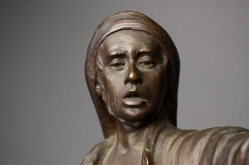 SUPERB AUSTRIAN ANTIQUE CA 1920S BRONZE STATUE OF A WORKER ERNST BECK - ADDITIONAL PHOTO 7