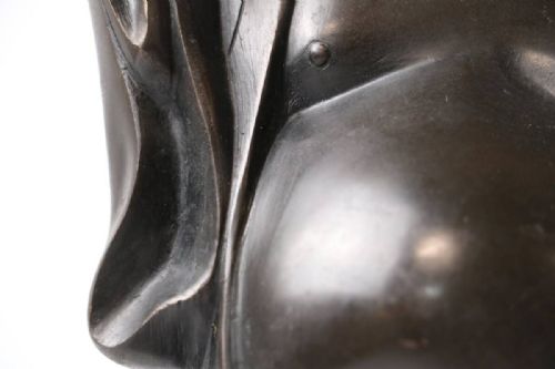 JAPANESE ANTIQUE EARLY 20THC BRONZE SCULPTURE HOTEI - ADDITIONAL PHOTO 5
