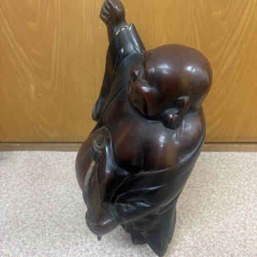 JAPANESE MEIJI EARLY 20THC BRONZE OKIMONO HOTEI - ADDITIONAL PHOTO 1