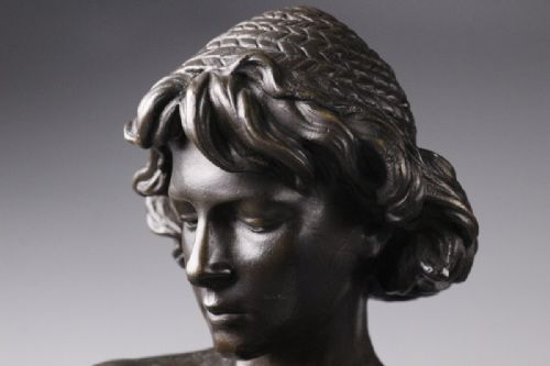 MAGNIFICENT FRENCH ANTIQUE LATE 19THC BRONZE STATUE 'CAPTIVITY' JEAN LOUIS GREGOIRE - ADDITIONAL PHOTO 6