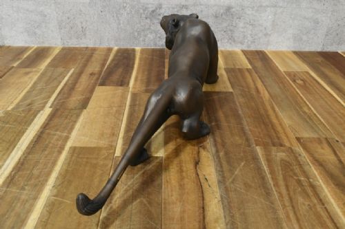 MAGNIFICENT JAPANESE MEIJI LATE 19THC BRONZE TIGER SIGNED - ADDITIONAL PHOTO 4