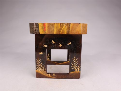 BEAUTIFUL JAPANESE MEIJI EARLY 20THC LACQUER TABLE KAGETSUDAI SET OF 3 SAKE CUPS NAKAMURA SHUNETSU - ADDITIONAL PHOTO 3