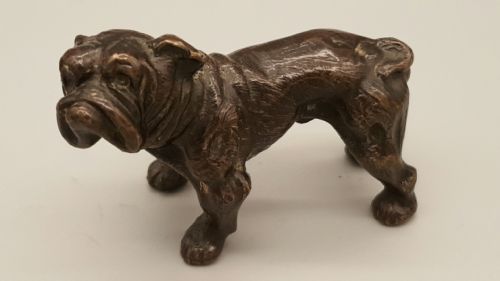 EXCELLENT ANTIQUE EARLY 20THC AUSTRIAN COLDPAINTED BRONZE BOXER DOG