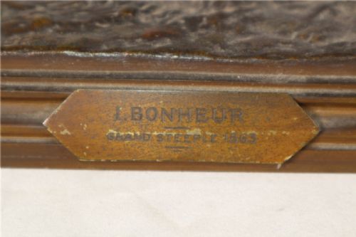 MAGNIFICENT FRENCH ANTIQUE 1865 BRONZE OF A STEEPLECHASE HORSE JUMPING A FENCE ISIDORE JULES BONHEUR - ADDITIONAL PHOTO 7