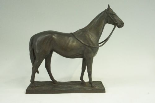 JAPANESE MEIJI EARLY 20THC BRONZE HORSE SCULPTURE KUNIO IT - ADDITIONAL PHOTO 2