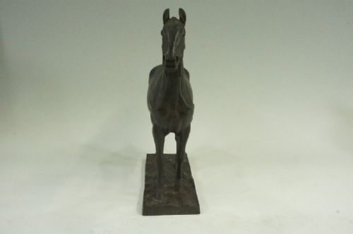 JAPANESE MEIJI EARLY 20THC BRONZE HORSE SCULPTURE KUNIO IT - ADDITIONAL PHOTO 4