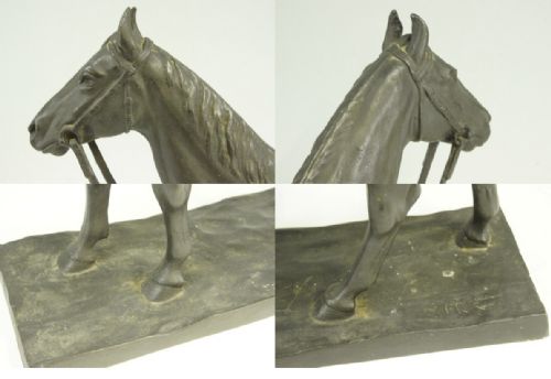 JAPANESE MEIJI EARLY 20THC BRONZE HORSE SCULPTURE KUNIO IT - ADDITIONAL PHOTO 10