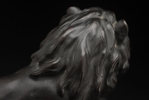 EXQUISITE JAPANESE MEIJI EARLY 20THC BRONZE LION SCULPTURE KAYSUYAMA - ADDITIONAL PHOTO 4