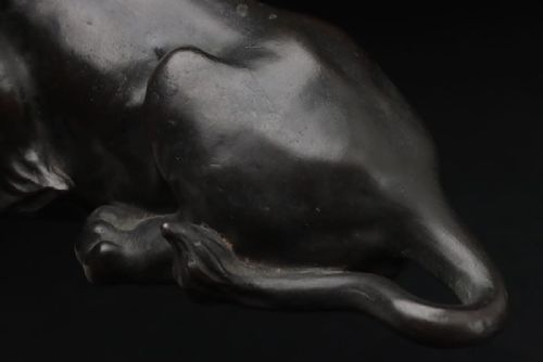 EXQUISITE JAPANESE MEIJI EARLY 20THC BRONZE LION SCULPTURE KAYSUYAMA - ADDITIONAL PHOTO 7