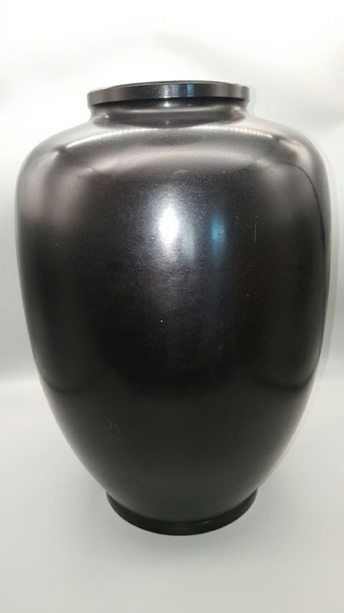 EXCELLENT JAPANESE ANTIQUE EARLY 20THC LARGE BRONZE VASE CARP SHIMADA GYOKUHO - ADDITIONAL PHOTO 5